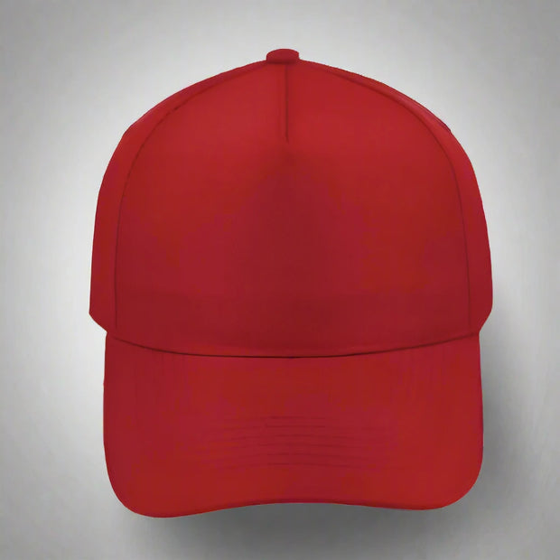 Adjustable 5-Panel Cotton Work Cap - Solid Safety and Stationers 