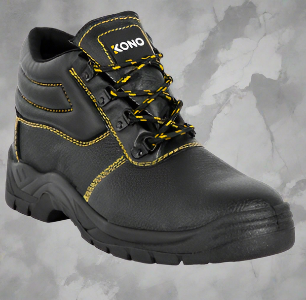 Kono Safety Boot – Wide Fit with Steel Toe - Solid Safety and Stationers 