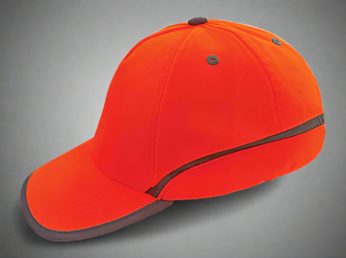 Hi-Vis 6-Panel Reflective Cap – Solid Safety and Stationers