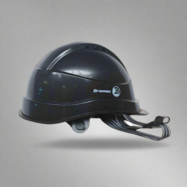 Dromex Executive Hard Hat with Air Vents, Ratchet & Chin Strap
