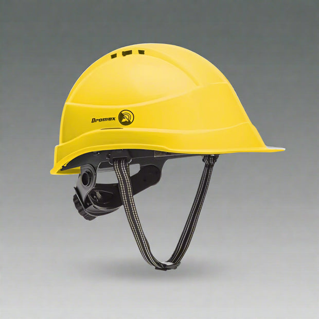 Dromex Executive Hard Hat with Air Vents, Ratchet & Chin Strap
