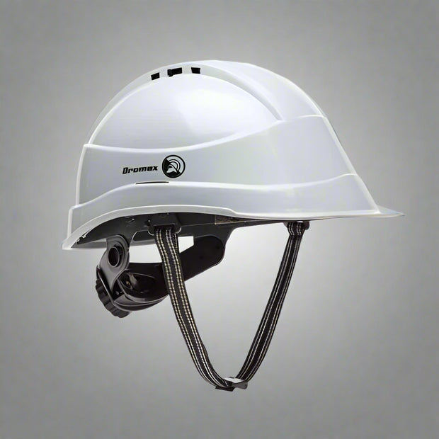 Dromex Executive Hard Hat with Air Vents, Ratchet & Chin Strap